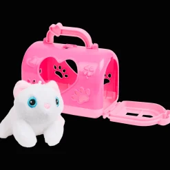 Peluches Et Poupées*Action Animal avec caisse de transport