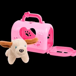 Peluches Et Poupées*Action Animal avec caisse de transport