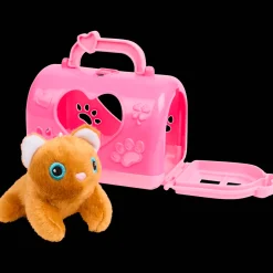 Peluches Et Poupées*Action Animal avec caisse de transport