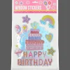Bricolage*Action Autocollants d'anniversaire pour fenêtre Party Universe