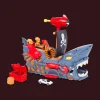Véhicules Et Voitures*Action Bateau pirate Teamsterz Beast City
