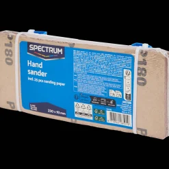 Outils*Spectrum Bloc à poncer avec feuilles abrasives