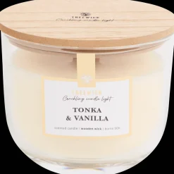 Bougies*Action Bougie parfumée avec une mèche en bois Treewick