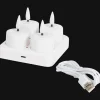 Bougies*Action Bougies chauffe-plats électriques Blanc