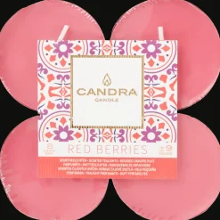 Bougies*Candra Bougies chauffe-plats XL Baies rouges