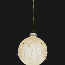Décoration Saisonnière*Action Boule de Noël en verre Suzan