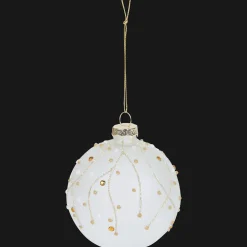 Décoration Saisonnière*Action Boule de Noël en verre Suzan