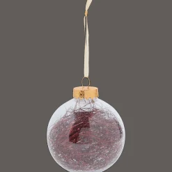 Décoration Saisonnière*Action Boule Noël remplie de paillettes