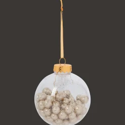 Décoration Saisonnière*Action Boule Noël remplie de paillettes