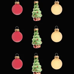 Décoration Saisonnière*Action Boules de Noël miniatures en verre
