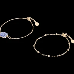 Montres Et Bijoux*Action Bracelets plaqués or avec pierre précieuse