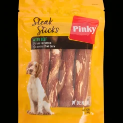 Alimentation*Action Bâtonnets à mâcher pour chien Pinky Steak Sticks