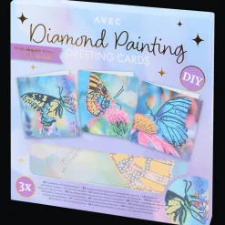 Bricolage*Action Cartes de vœux peinture diamant Avec