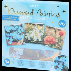 Bricolage*Action Cartes de vœux peinture diamant Avec