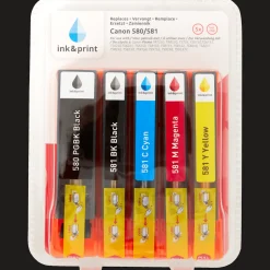 Cartouches D'Encre*Action Cartouches d'encre Ink & Print Canon 580/581