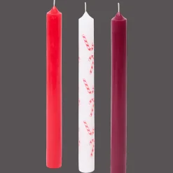 Bougies*Action Chandelles avec imprimé de Noël