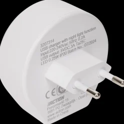 Éclairage*Action Chargeur USB-C avec veilleuse