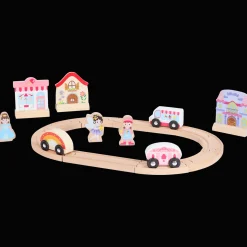 Jouets En Bois*Mini Matters Circuit et petites voitures en bois