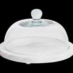 Plateaux*Action Cloche sur un plateau en marbre