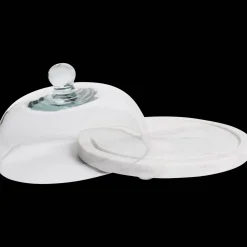 Plateaux*Action Cloche sur un plateau en marbre