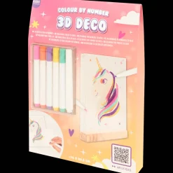Bricolage*Action Coloriages 3D par numéro Kids Kingdom