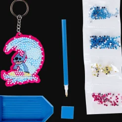 Bricolage*Action Diamond painting porte-clés Disney