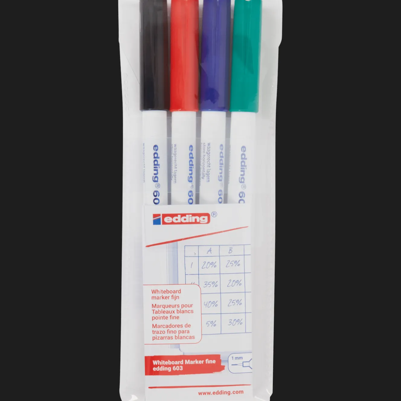 Papeterie*Edding Feutres effaçables pour tableau blanc