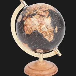 Accessoires Pour La Maison*Action Globe terrestre sur un socle en manguier