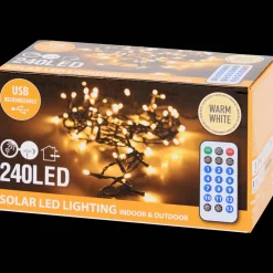 Décoration Saisonnière*Action Guirlande lumineuse de Noël solaire