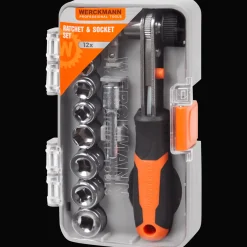 Outils*Werckmann Jeu de clé à cliquet et douilles ou embouts