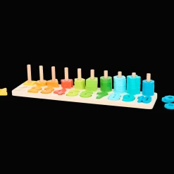 Jouets Pour Bébés*Mini Matters Jeu de tri chiffres en bois