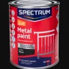 Peinture*Spectrum Laque satinée pour bois 2-en-1 Noir