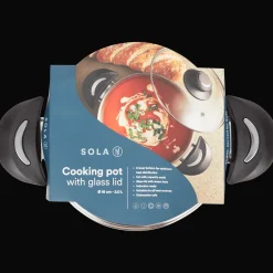 Poêles*Sola Marmite avec couvercle en verre