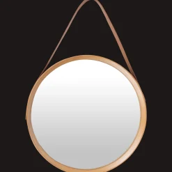 Décoration Murale*Studio Home Miroir avec boucle en similicuir