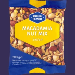 Noix Et Snacks*Action Mélange de noix de macadamia Snacks of the World