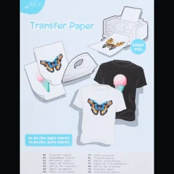 Cartes*Action Papier transfert pour textile