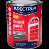 Peinture*Spectrum Peinture laque satinée pour bois 2-en-1 Anthracite