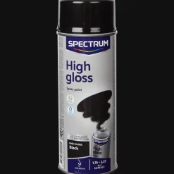 Peinture*Spectrum Peinture noire en aérosol haute brillance