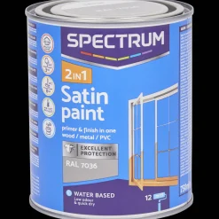Peinture*Spectrum Peinture satinée 2-en-1 RAL 7036