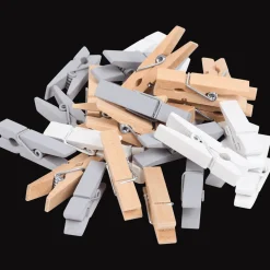 Bricolage*Action Pinces ou boutons en bois Hobby Flora