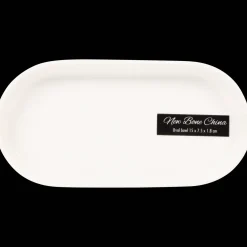 Plateaux*Action Plat ovale en porcelaine