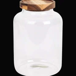 Conserver Et Emporter*Action Pot de conservation avec couvercle en bois