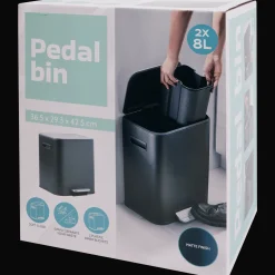 Poubelles*Action Poubelle à pédale double bac