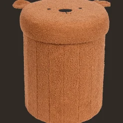 Accessoires Pour La Maison*Action Pouf de rangement pliable en tissu teddy