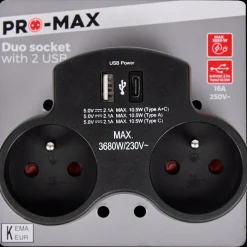 Rallonges*Pro-max Prise duo