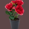 Plantes Et Fleurs Artificielles*Action Rose artificielle en pot