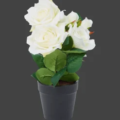 Plantes Et Fleurs Artificielles*Action Rose artificielle en pot