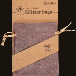 Emballer Et Empaqueter*Action Sachets cadeaux à paillettes Hobby Flora