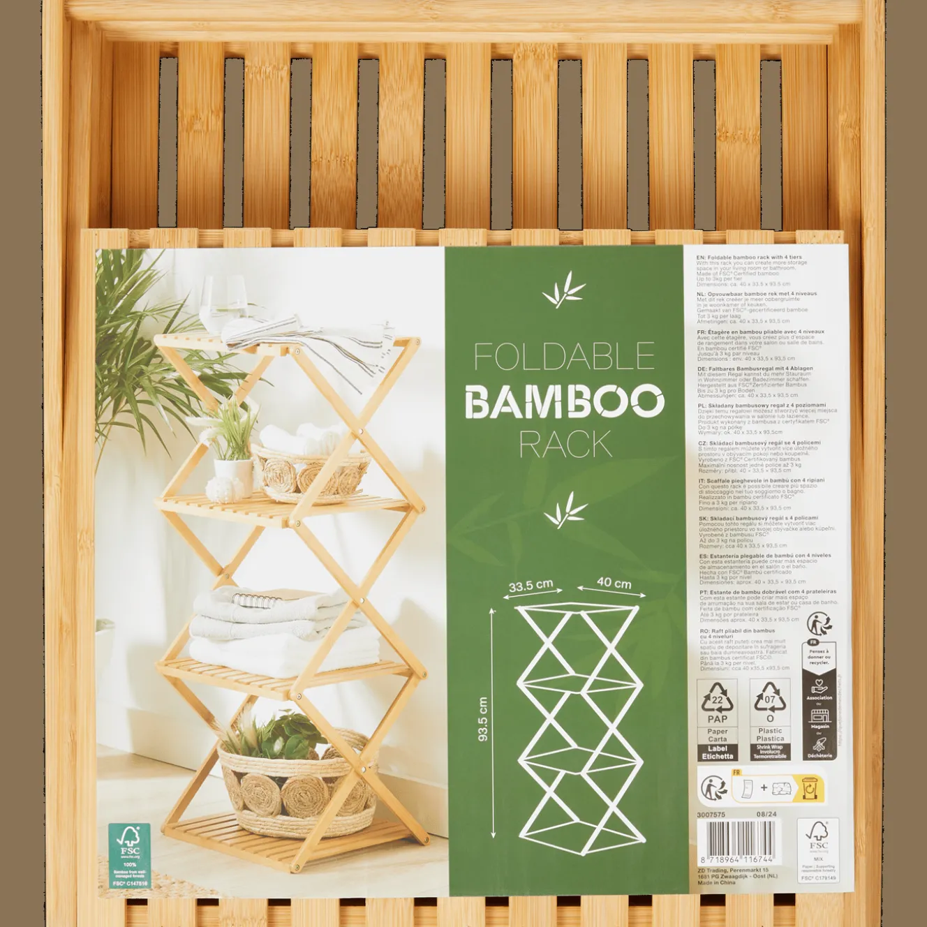 Accessoires Pour La Maison*Action Étagère pliable en bambou
